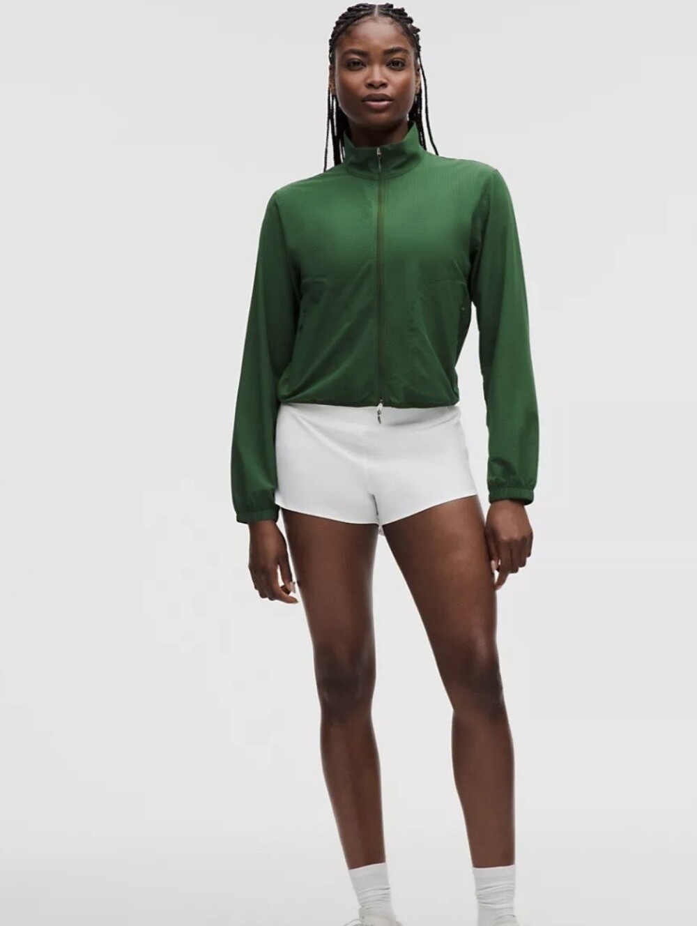 Lululemon white Speed Up shorts, a running-focused athletic short Size 4